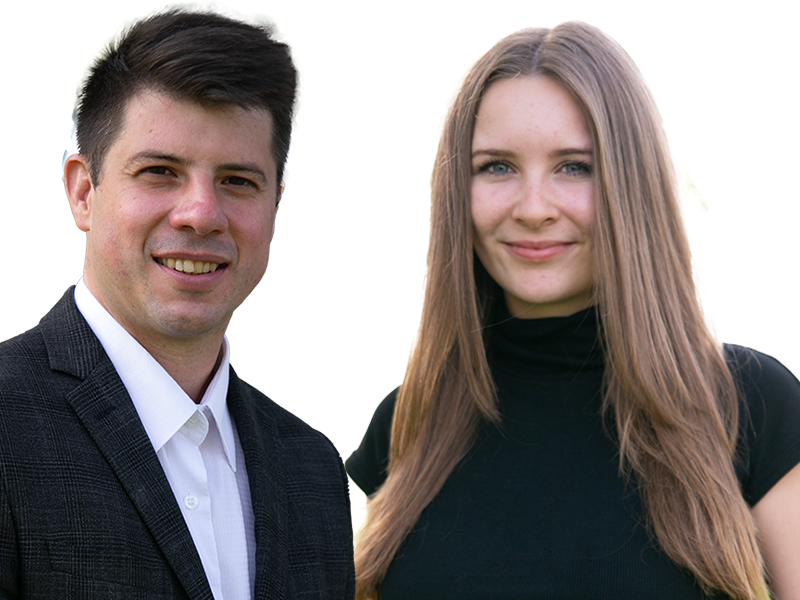 Ricardo Simon und Lisa Crostewitz, unsere beiden Stadträte in Kitzscher